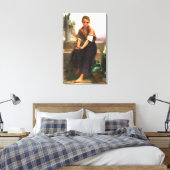 De gebroken Pitcher van William-Adolphe Bouguereau Canvas Afdruk (Insitu (Slaapkamer))
