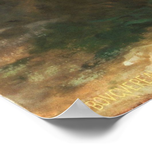 De gebroken Pitcher van William-Adolphe Bouguereau Poster (Hoek)