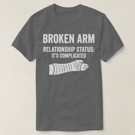 De gebroken status van het Relatie van de Arm zijn T-shirt (Design voorkant)