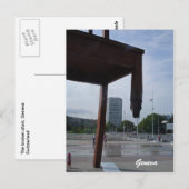 De gebroken stoel in Genève Briefkaart (Voorkant / Achterkant)