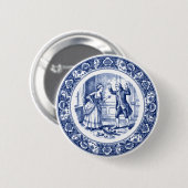 De Gebroken Vaas Knop Ronde Button 5,7 Cm (Voorkant /achterkant)