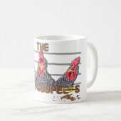 De gebruikelijke CHICKEN-verdachten - Barred Rock  Koffiemok (Voorkant rechts)