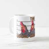De gebruikelijke CHICKEN-verdachten - Barred Rock  Koffiemok (Voorkant links)