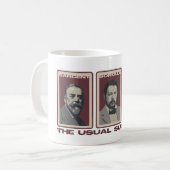 De gebruikelijke vermoedelijke koffie-Mok Koffiemok (Voorkant links)