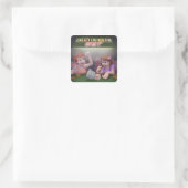 De gebruikelijke weddenschap-coversticker 2021-202 vierkante sticker (Tas)