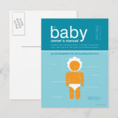 De gebruikershandleiding van de Baby Briefkaart (Voorkant / Achterkant)