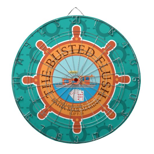 De gebuste spoeling (Aqua) - Dartbord (Voorkant)