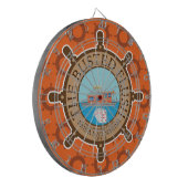 De gebusted spoeling (Oranje) - Dartbord (Voorkant Links)