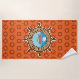 De gebusted spoeling (Oranje) - Strandlaken