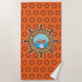 De gebusted spoeling (Oranje) - Strandlaken (Voorkant)