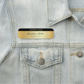 De gecalligraveerde gouden Sjabloon van het Manusc Naamplaatje (In situ)