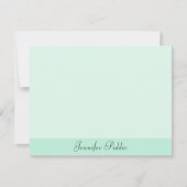 De gecalligraveerde Groene Moderne Sjabloon van de (Voorkant)