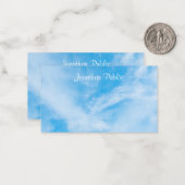 De gecalligraveerde Naam van het Manuscript Blauwe Notitiekaartje (Voorkant / Achterkant in situ)