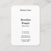 De gecalligraveerde Retro van het Manuscript kijk Visitekaartje (Achterkant)