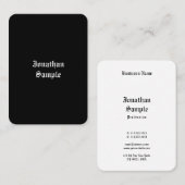 De gecalligraveerde Retro van het Manuscript kijk Visitekaartje (Voorkant / Achterkant)