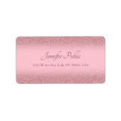 De gecalligraveerde Roos van de Sjabloon van het M Etiket (Voorkant)