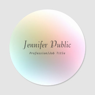 De gecalligraveerde Tekst van het Manuscript Elega Naamplaatje