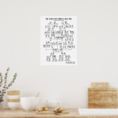 De gecompliceerde Chinese familieboom - Mandarijn Poster (Keuken)