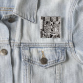De gecompliceerde Richardson, 1724 Vierkante Button 5,1 Cm (In situ)