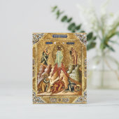 De Gedaanteverandering van Christus Orthodoxe Icoo Briefkaart (Staand voorkant)