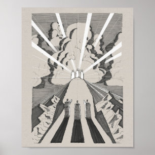 De gedaanteverwisseling – Jezus, Mozes en Elia Poster