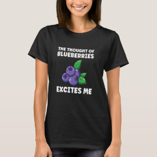 De gedachte aan bosbessen boeit me blueberry lo t-shirt