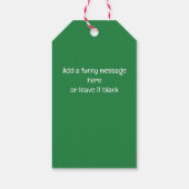 DE GEDACHTE DIE GRAPPIG KERSTGROEN TELT CADEAULABEL (Achterkant)