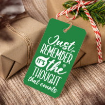 DE GEDACHTE DIE GRAPPIG KERSTGROEN TELT