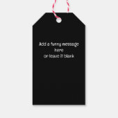 DE GEDACHTE DIE GRAPPIG KERSTZWART TELT CADEAULABEL (Achterkant)