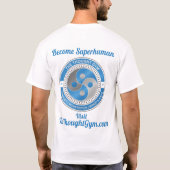 De gedachte-Gym Superheld T-Shirt (Achterkant)