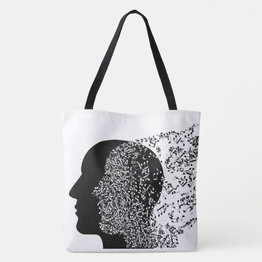 De Gedachte van Muziek Tote Bag (Achterkant)