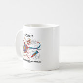 De gedachte vereist veel zenuw (synapse) koffiemok (Voorkant links)