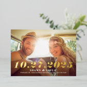 De gedenkwaardige FOLIE van de Datum die de Kaart  (Staand Voorkant)