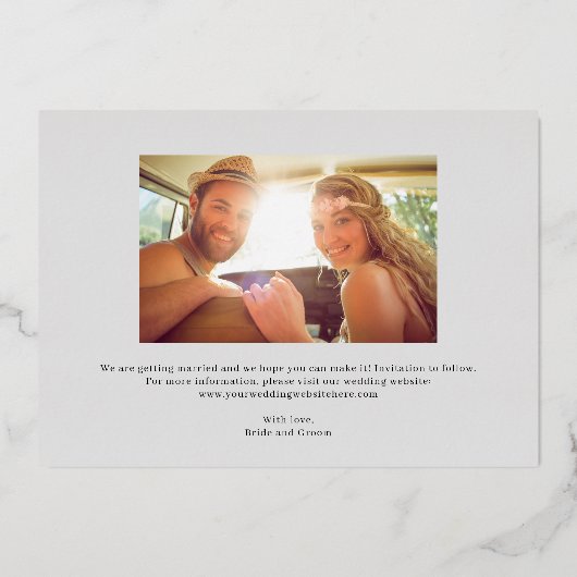 De gedenkwaardige FOLIE van de Datum die de Kaart  (Achterkant)