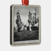 De gedenkwaardige strijd tussen kapitein Pearson Metalen Ornament (Rechts)