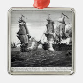 De gedenkwaardige strijd tussen kapitein Pearson Metalen Ornament (Voorkant)