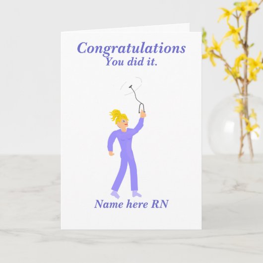 De Gediplomeerd verpleger van de Afstuderen van Kaart (Gele Bloem)