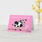 De Gediplomeerde van Congrats ..... U bent een Kaart (Gele Bloem)