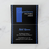 De Gediplomeerde van de Academie van de Politie Kaart (Binnen)