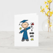 De Gediplomeerde van de jongen Kaart (Gele Bloem)