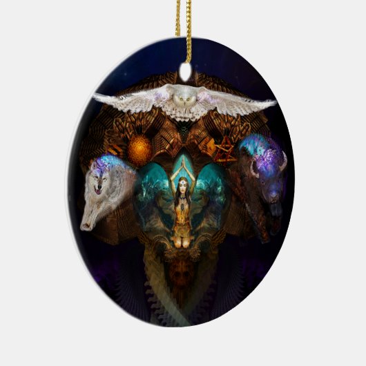 De gedistilleerde dieren keramisch ornament (Rechts)