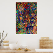 De gedistilleerde ruimte poster (Keuken)