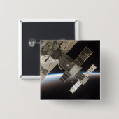 De gedokte Soyuz 13 Vierkante Button 5,1 Cm (Voorkant /achterkant)
