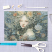 De gedrenkte bloemen tissuepapier (Craft)