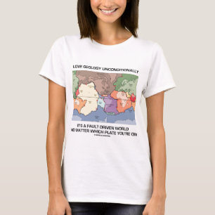 De Gedreven Wereld van de Geologie van de liefde T-shirt
