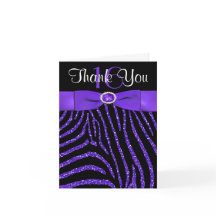 De GEDRUKTE Paars van het LINT, Zwart Zebra danken