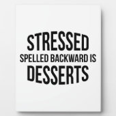 De gedrukte Spelde achteruit is Desserts Fotoplaat (Voorkant)