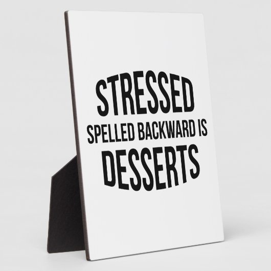 De gedrukte Spelde achteruit is Desserts Fotoplaat (Zijkant)