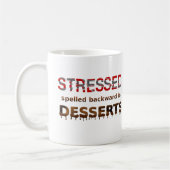 De gedrukte Spelde achteruit is Desserts Koffiemok (Links)