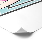 De gedrukte Spelde Achteruit is het Poster van Des (Hoek)